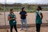 An urban farm at SDSU Mission Valley, next to the remodeled trolley plaza, cultivates a partnership between SDSU and MAKE Projects, which offers job readiness training for refugee and immigrant women.