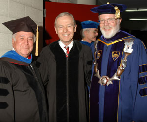 CSU Trustee George Gawgani, Former Calif. Gov. Pete Wilson and SDSU President Stephen Weber