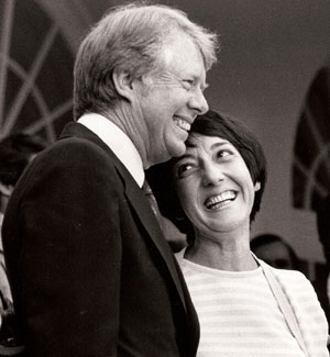 Midge Costanza with President Jimmy Carter (Courtesy of The Midge Costanza Institute)