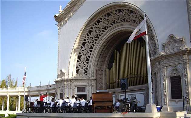 Spreckels Organ pavilion in Balboa Park