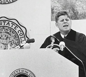 Exhibit Highlights Kennedy's Commencement Speech