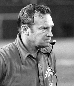 In 12 seasons coaching the Aztecs, Don Coryell won 104 games, lost 19 and tied two.