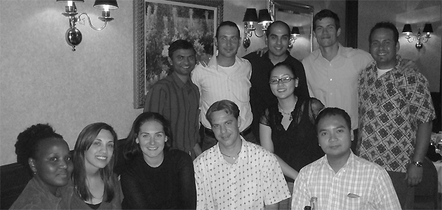 Julio Valdes (top row, second from right) alongside his graduate research students