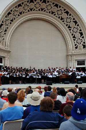 The annual Mother's Day concert takes place at the Spreckels Organ Pavilion in Balboa Park.
