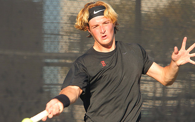 Giovanni Vaglietti received all-MWC men's tennis honors for singles and doubles play.