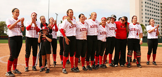 The San Diego State softball team will head to the NCAA Division I Softball Championships for the fourth consecutive season.