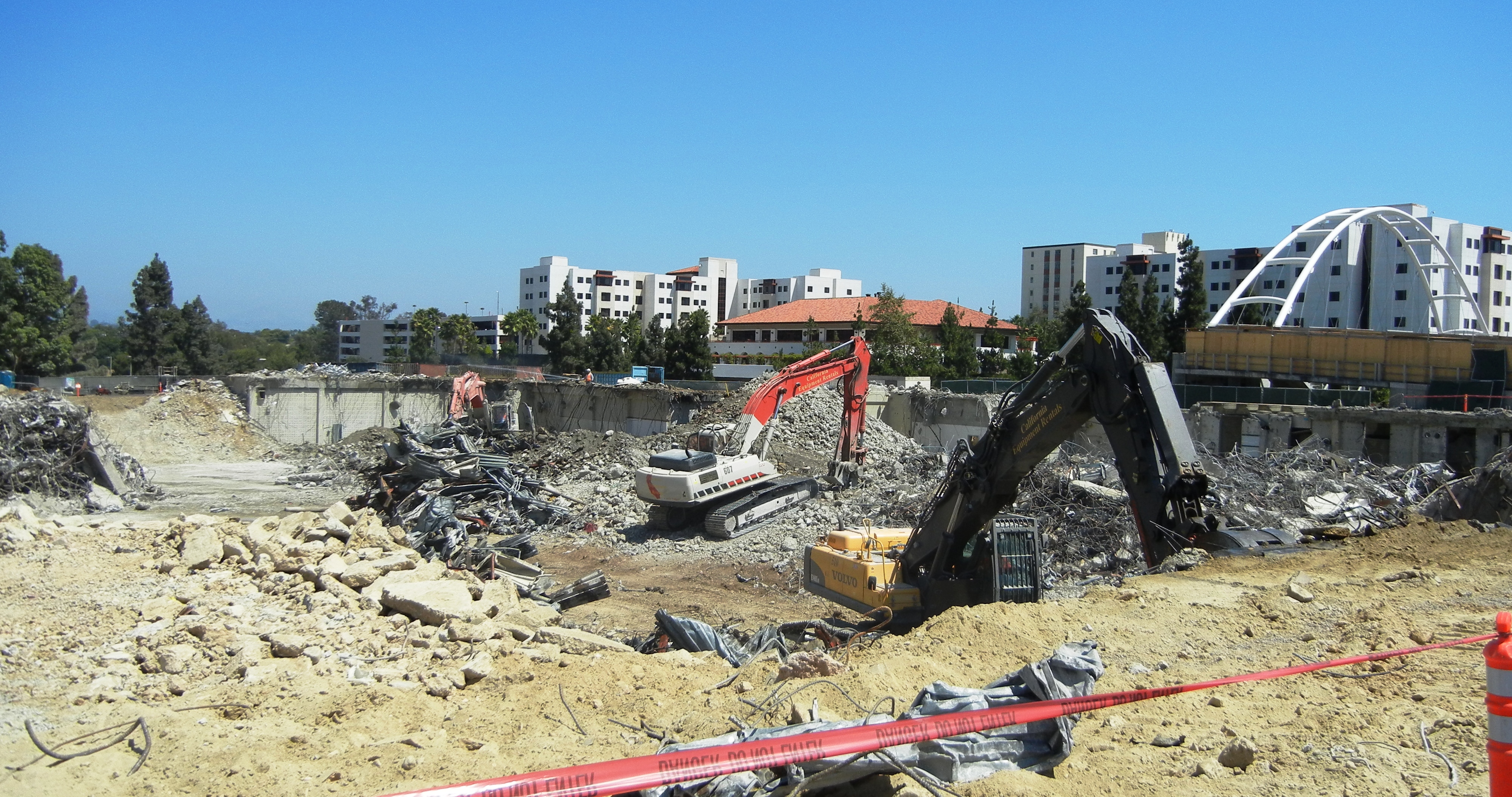 Demolition of Aztec Center is complete, paving the way for construction of Aztec Student Union to begin.
