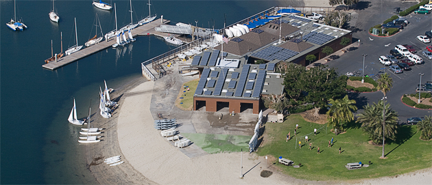 The Mission Bay Aquatic Center is already 100-percent powered by solar energy.