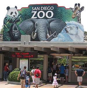 San Diego Zoo entrance, photo by Jim Moore