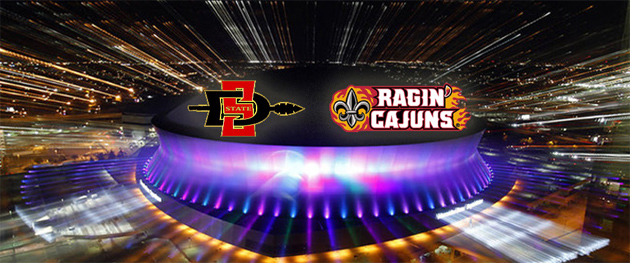 The Aztecs will face the University of Louisiana at Lafayette Ragin' Cajuns in the New Orleans Bowl.