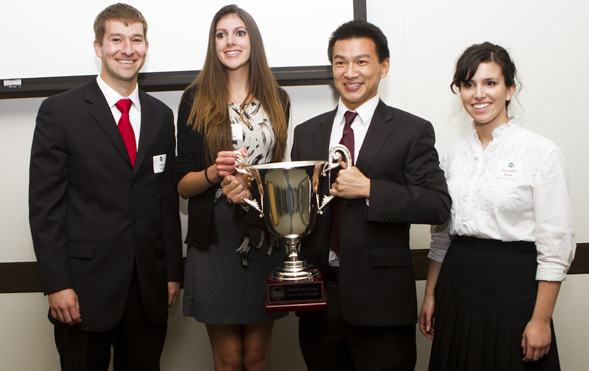 Photo from left to right: Dylan Turner, Tori Massey, Chris Liu and Elizabeth Rowe.