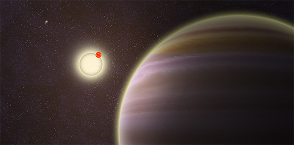 A circumbinary planet in a four-star system, discovered by armchair astronomers.