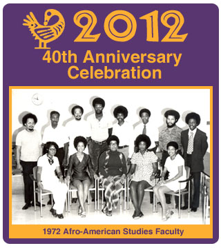 Original Afro-American Studies faculty hired in 1972.