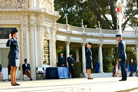 The 2012 Air Force commissioning ceremony at Spreckles Organ Pavilion at Balboa Park.