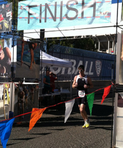 Zakrzewski completes a triathlon in his former home town of Tucson, AZ.