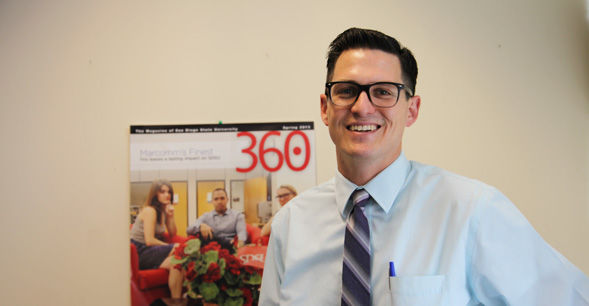 Akers is a proud alumnus of SDSU and enjoys giving back to the university.