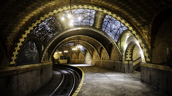 The abandoned subway station in New York City that became the centerpiece for the SDSU team's proposal. Photo by: John-Paul Palescandolo &amp; Eric Kazmirek.