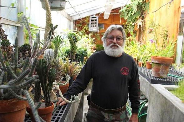 Bob Mangan has managed SDSU's greenhouse for more than 30 years. Photos: Jeneene Chatowsky