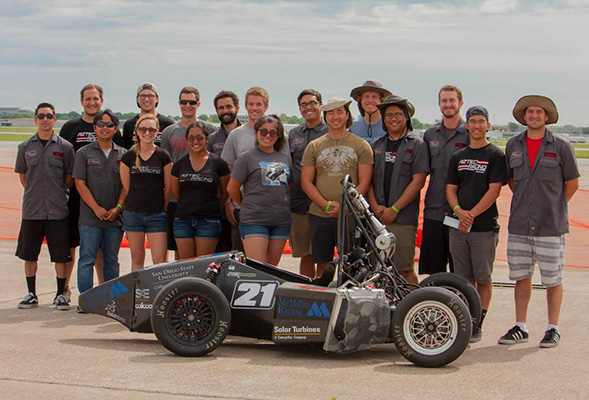 The Aztec Racing club received funding from the Student Success Fee.