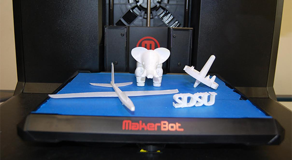The buildIT studio uses a MakerBot 3-D printer.