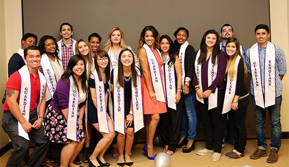 Guardian Scholars at the ceremony.