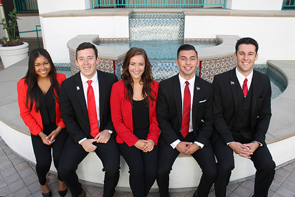 The Associated Students executive officers for 2015-16.