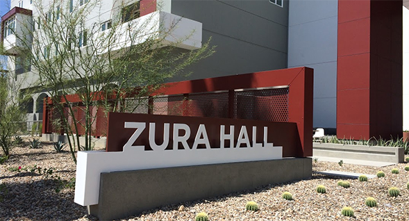 The newly-renovated Zura Hall.
