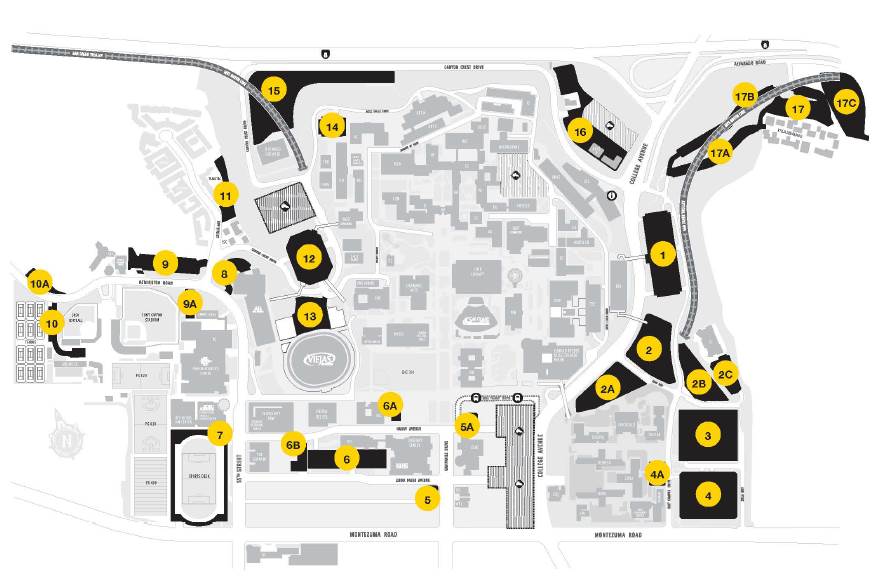 A rendering of the new parking map.