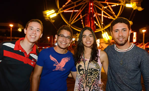The Campus Carnival, which features a ferris wheel and zipline, is one of many Welcome Week events.