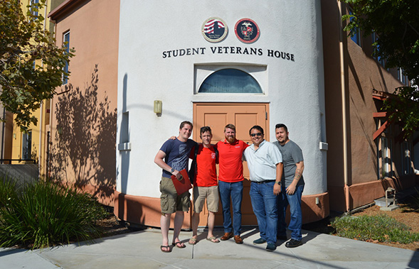 Meetings for the Student Veteran Organization are held at the Student Veterans House. (Credit: SVO)