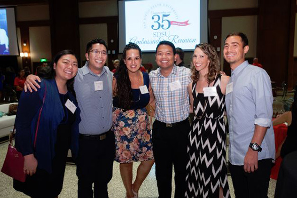 More than 200 SDSU Ambassador alumni attended the Ambassador Reunion in Montezuma Hall on Nov. 4. (Photo: Alan Decker)