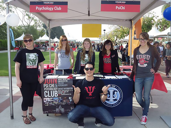 The Psi Chi Honors Society and Psychology Club meet from 3:30-4:30 p.m. every Wednesday in the Park Boulevard Suite of the Conrad Prebys Aztec Student Union. (Credit: Psi Chi and Psychology Club)