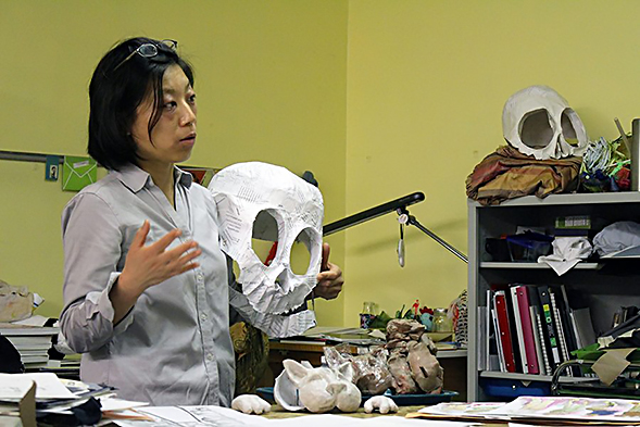 Nao Kobayashi is pursuing her masters degree in theatrical design. (Photo: Christian Hicks)