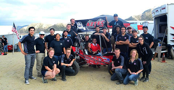 In 2016, Aztec Baja SAE won second place in the acceleration trial of a competition. (Credit: Aztec Baja SAE)