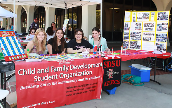 The SDSU Child and Family Development Student Organization meets at 3 p.m. every other Wednesday in the Metzli Room of the student union. (Credit: SDSU CFDSO)