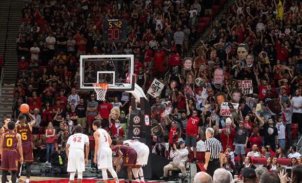 SDSUs average home attendance ranked first in the Mountain West Conference this season. (Credit: GoAztecs)