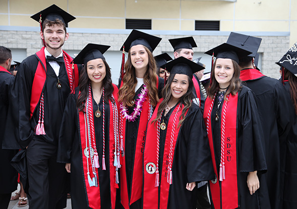 Viejas Arena is expected to reach its 12,414-person capacity during several commencement ceremonies this weekend.
