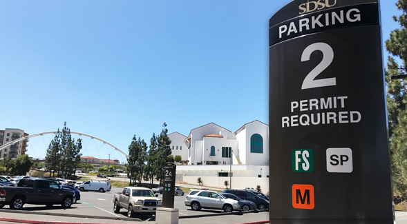 SDSU parking lots fill quickly during the first weeks of the semester.
