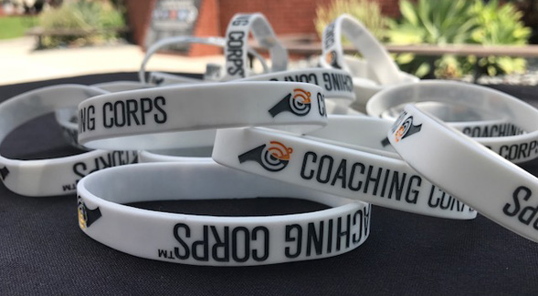 Coaching Corps wristbands (Credit: Emily Barnes)