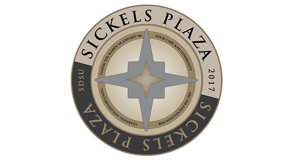 Rendering of the Sickels Plaza medallion