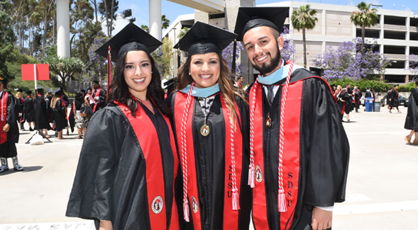 Viejas Arena is expected to reach its 12,414-person capacity during several commencement ceremonies this weekend.