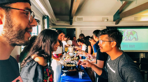 International Coffee Hour takes place every Friday beginning at noon in SDSU's International Student Center. (Credit: Spencer White/The Daily Aztec)