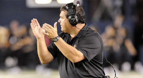 Hoke compiled a 13-12 record in two seasons as head coach for the Aztecs in 2009 and 2010.