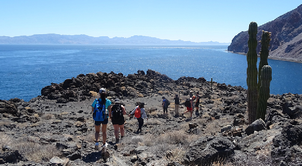 SDSU biology professors Lluvia Flores-Rentera and Sula Varderplanknd, along with a group of nine students, spent the summer exploring Baja California and Southern California studying plants shared by