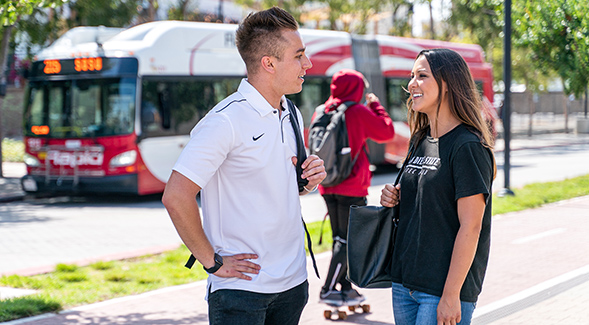 The SDSU Transit Center offers extensive access to public transportation, allowing students to travel to campus without a vehicle.
