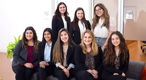 The SDSU Women in Business student organization (Photo taken prior to March 2020)