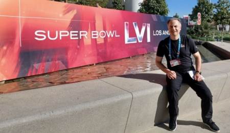 Laurel Smith is photographed during Super Bowl LVI at SoFi Stadium in Los Angeles.