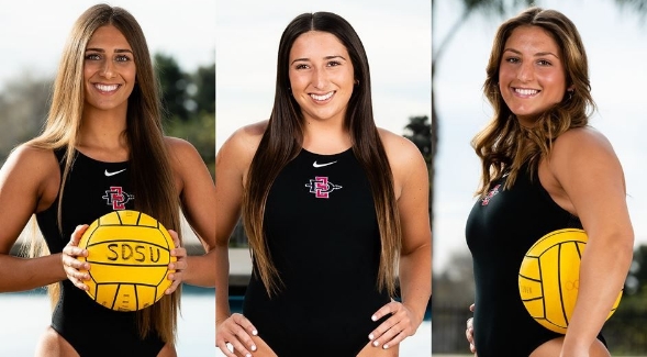 (From left) Karli Canale, Laurene Padilla and Rose Kanemy were named to the 2022 Division I All-America Team.