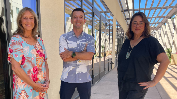 From left: Professor and Special Education Chair Laura Hall, Associate Professor Chris Brum and Assistant Professor Mónica Baldonado-Ruiz.