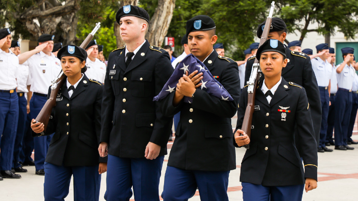 9/11 Remembrance Ceremony flag raising.